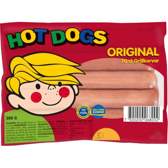 Hot dogs 500g